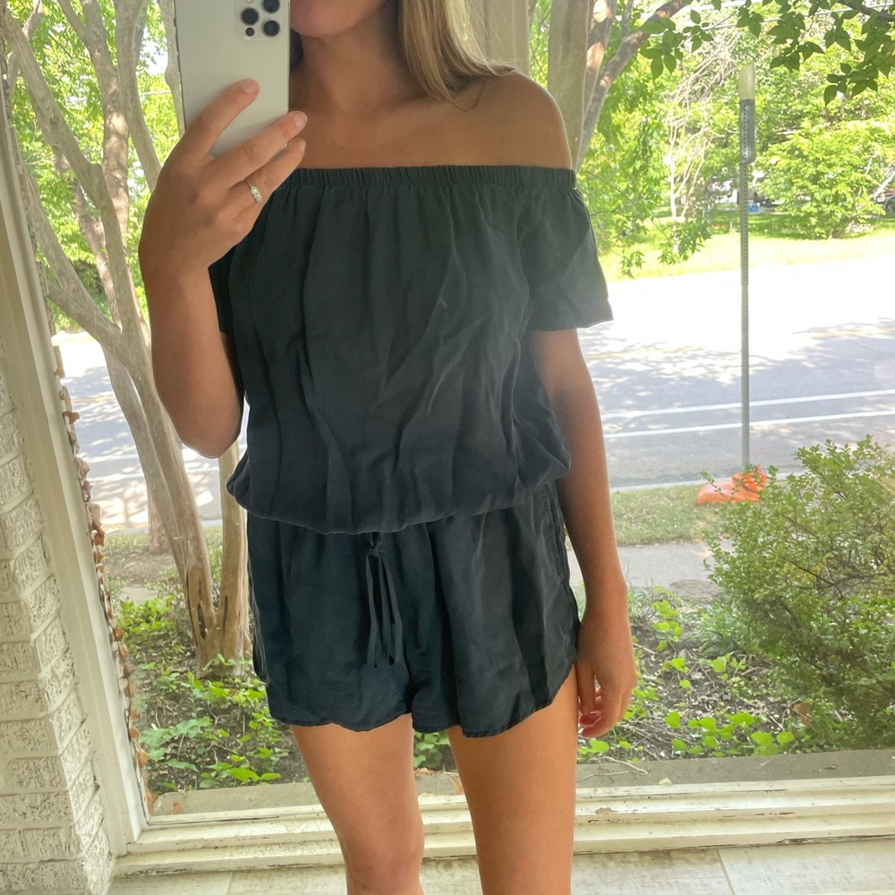Splendid off the shoulder romper